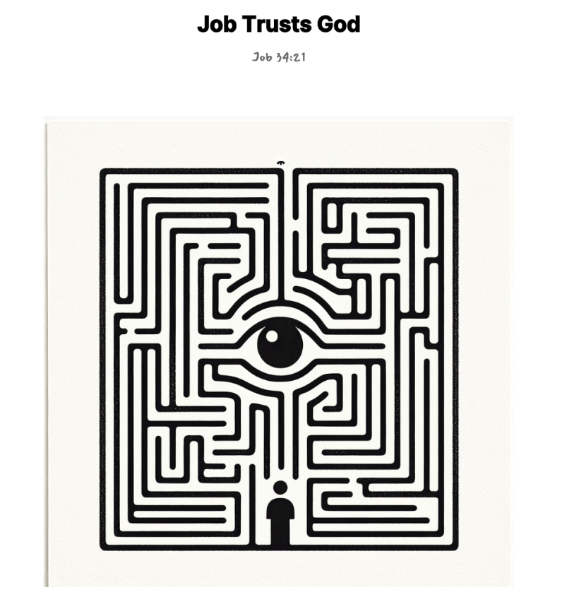 Job Trusts God maze